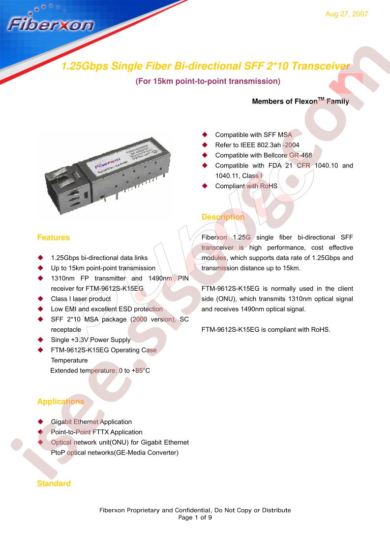 FTM-9612S-K15EG