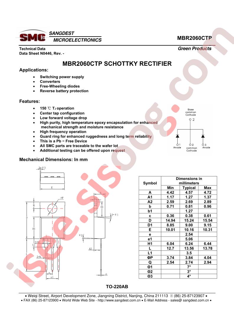 MBR2060CTP