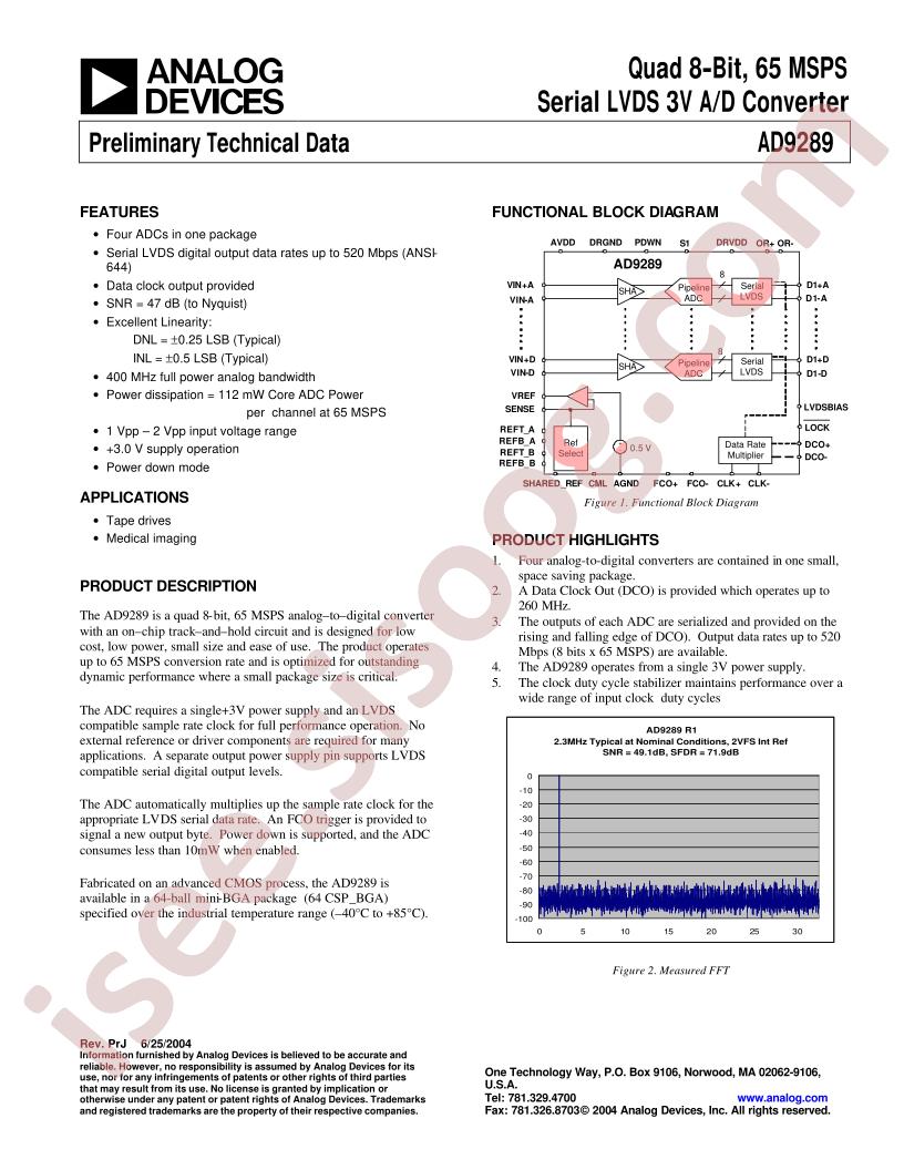 AD9289BBC-65EB