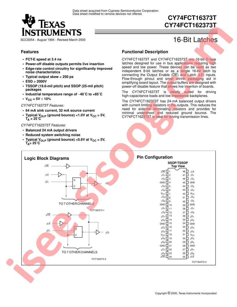 CY74FCT16373T