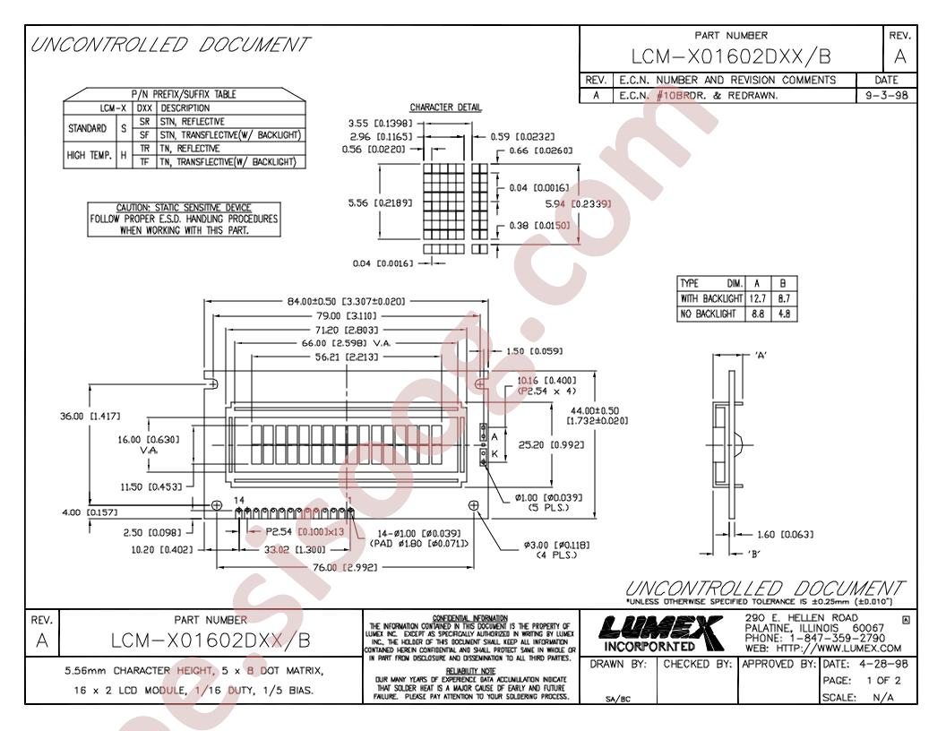 LCM-X01602DXX-B