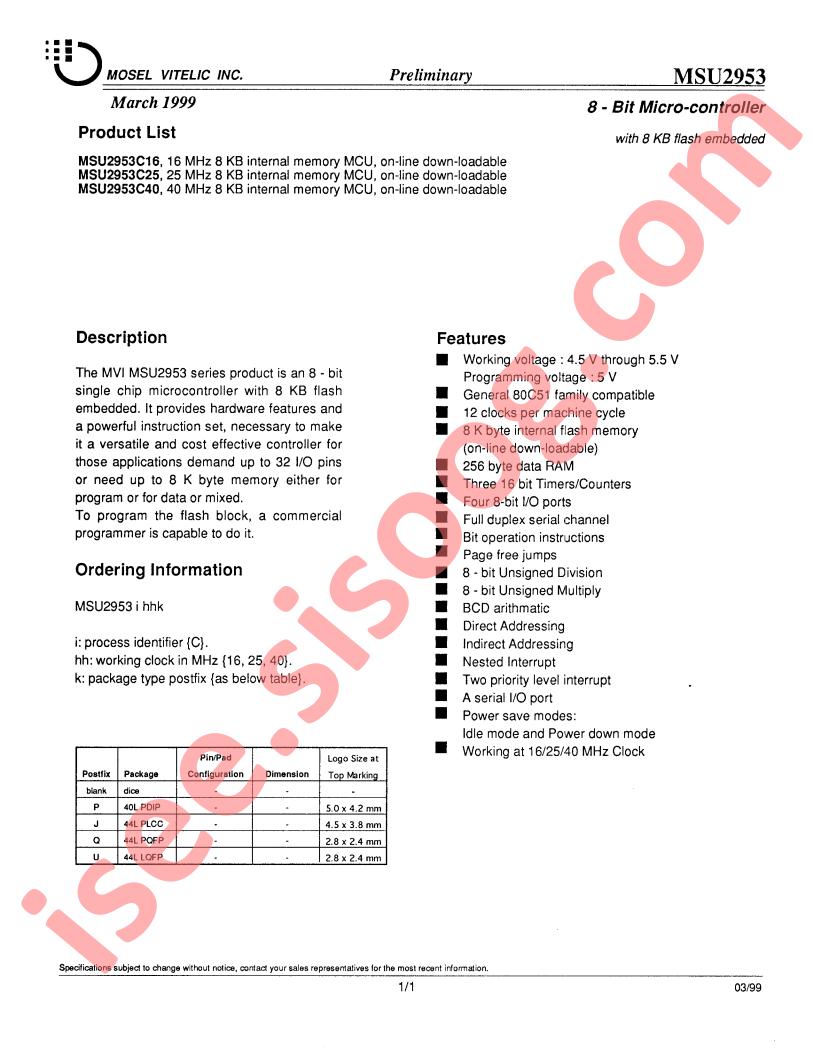 MSU2953C25