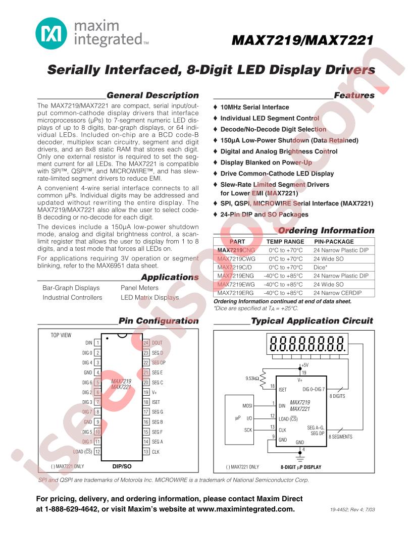 MAX7219