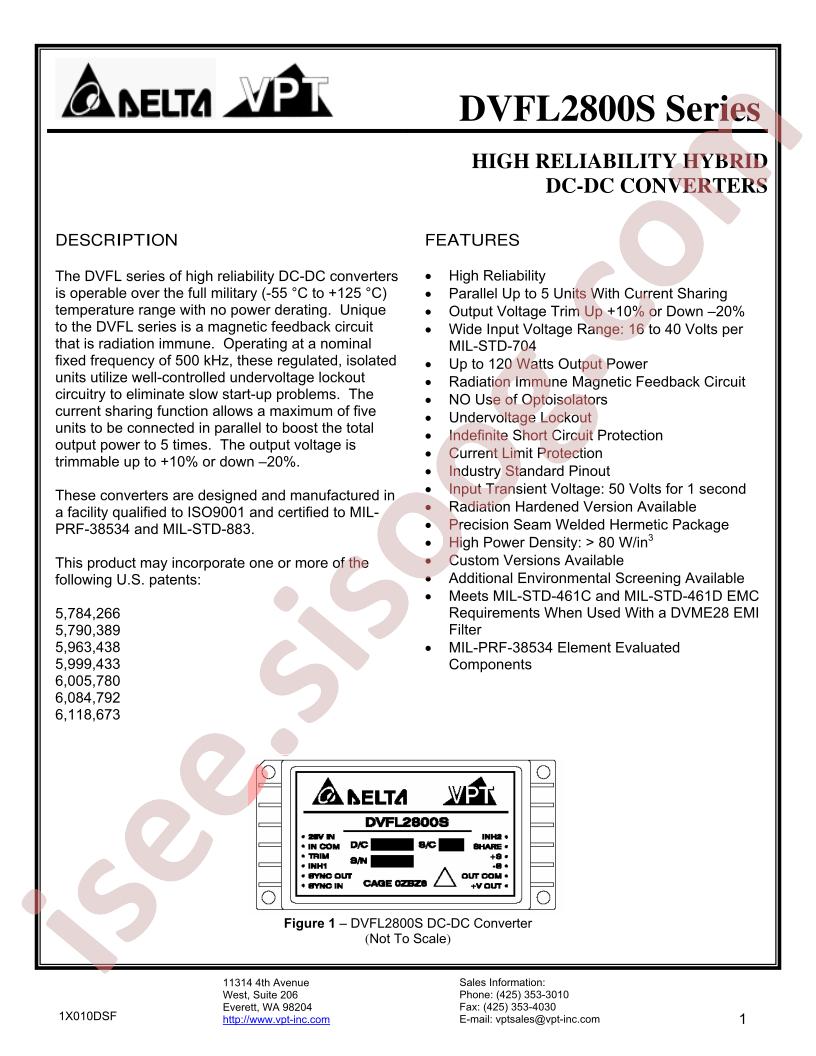 DVFL285R2SR-XXX