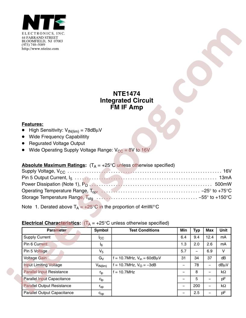 NTE1474
