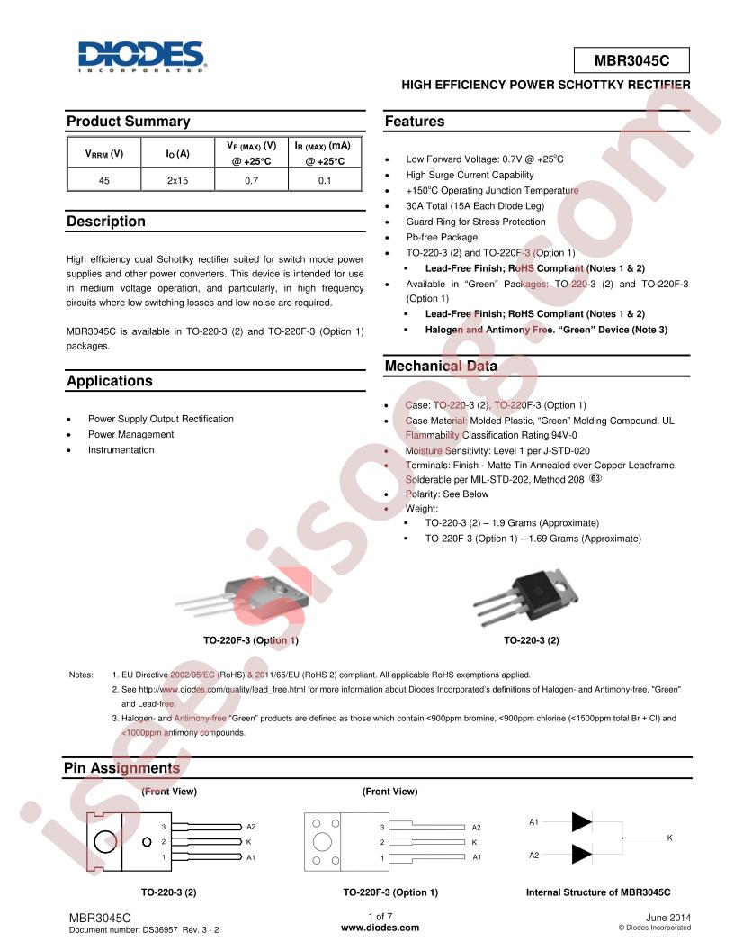 MBR3045CTF-G1