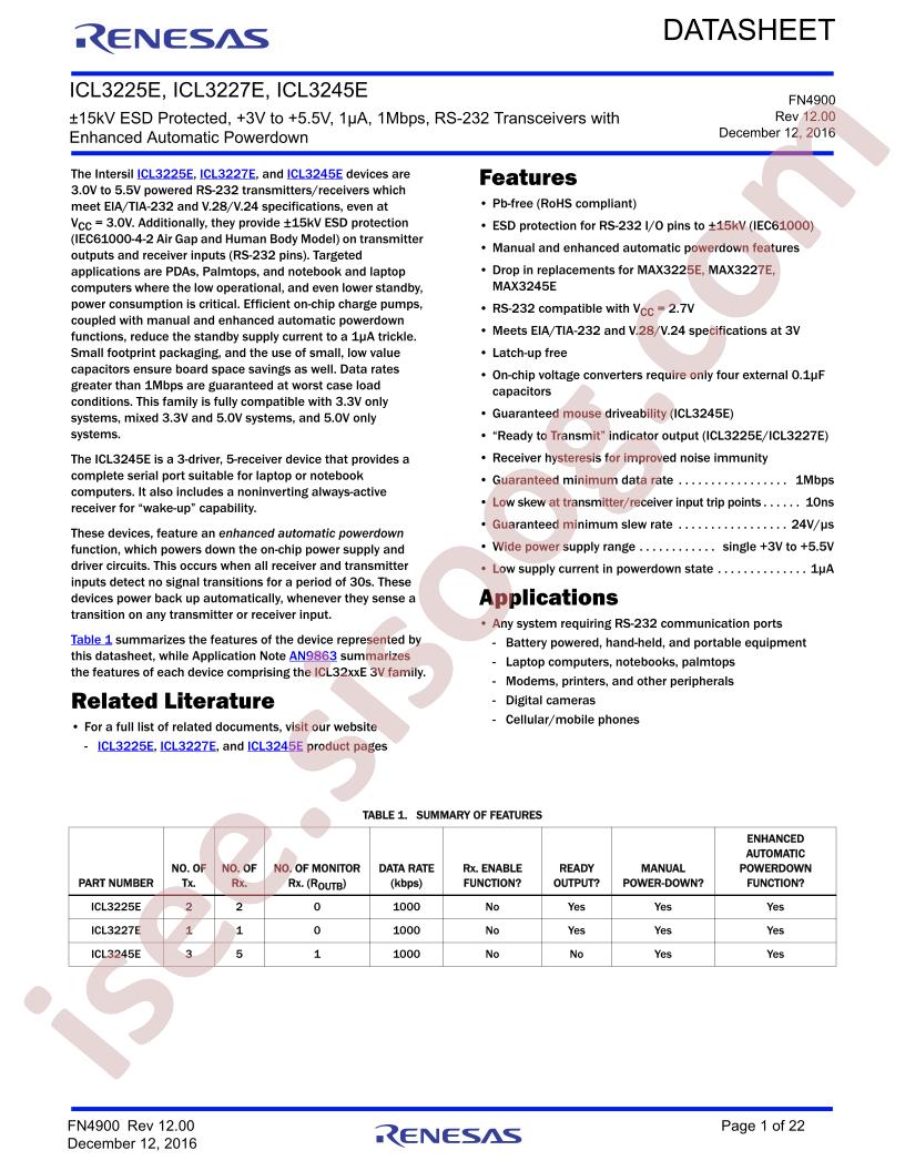ICL3225ECAZ