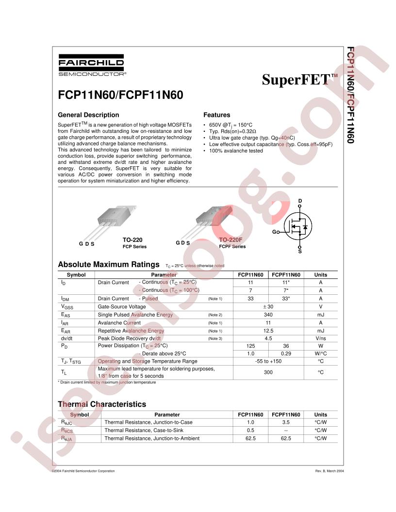FCP11N60