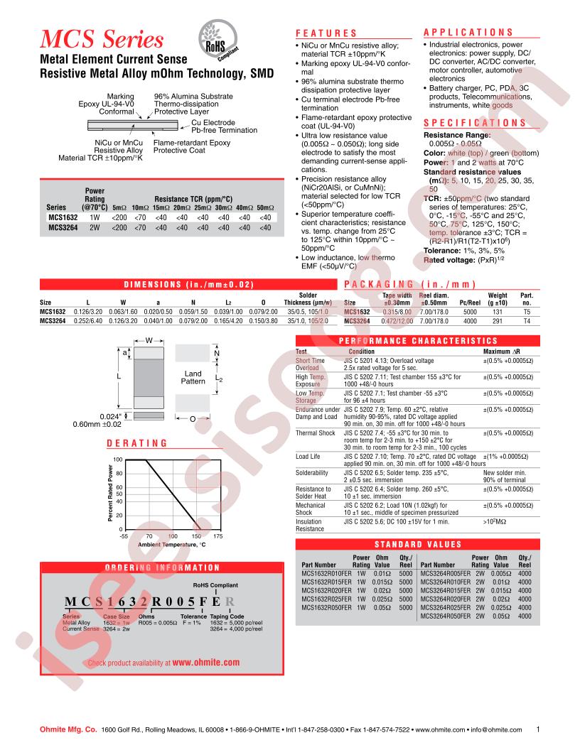 MCS3264R050FER