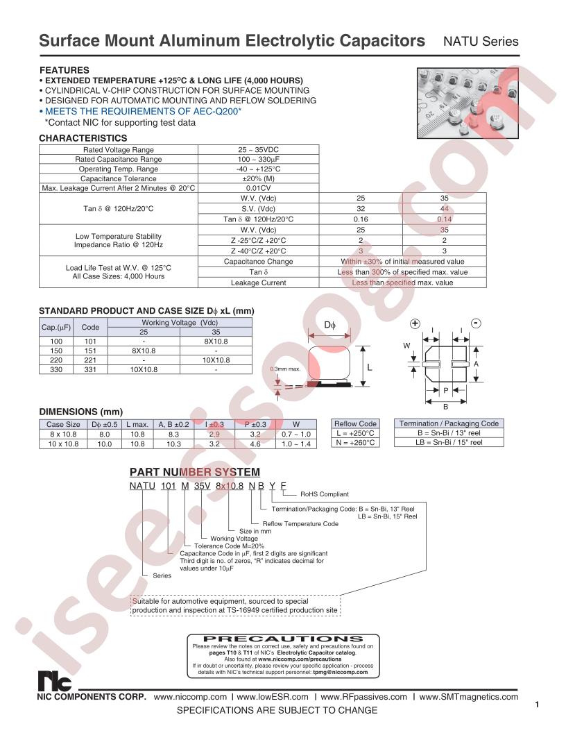 NATU331M25V10X108LBYF
