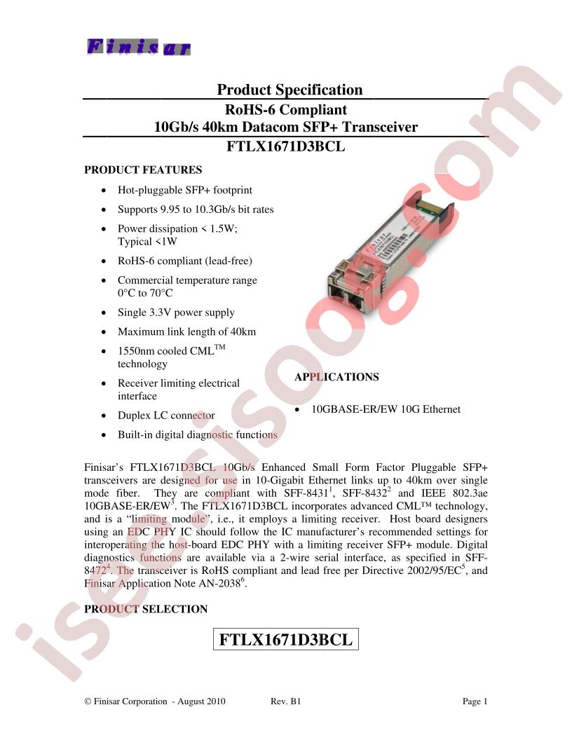 FTLX1671D3BCL