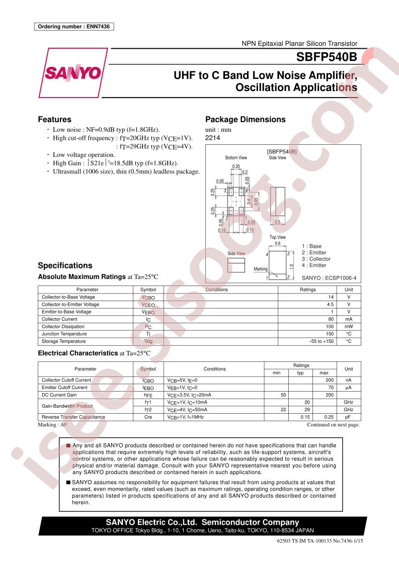 SBFP540B