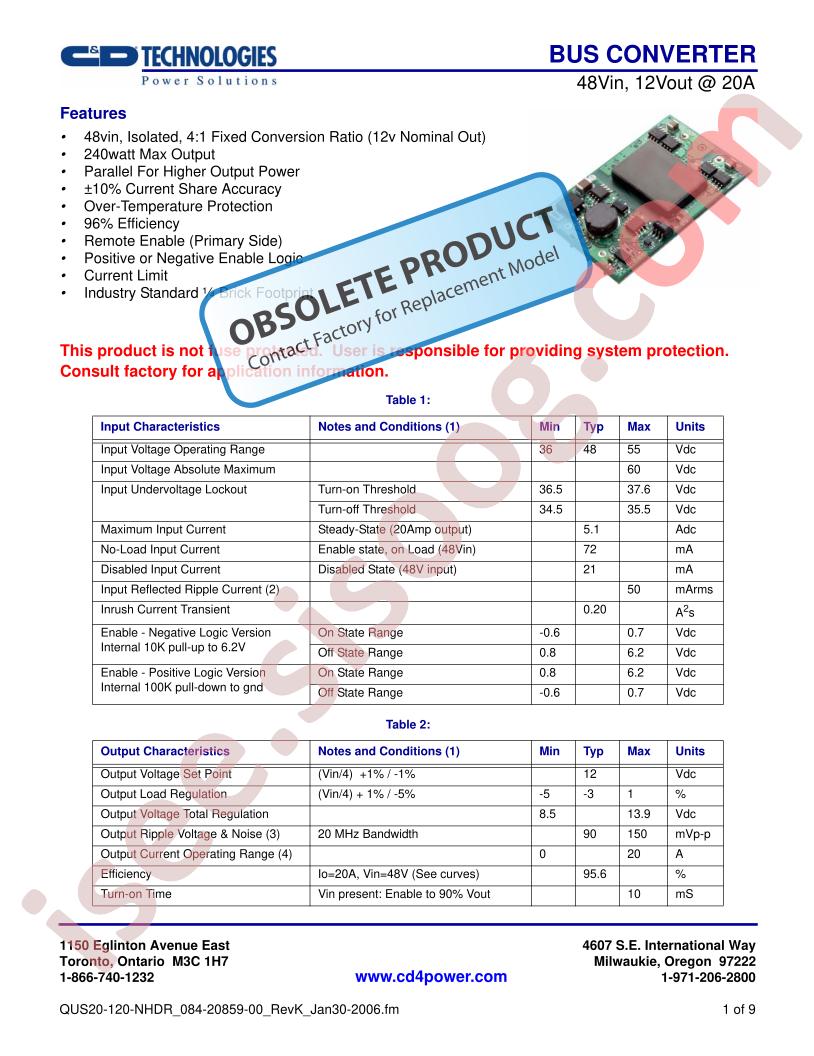 QUS20-120-NHDR