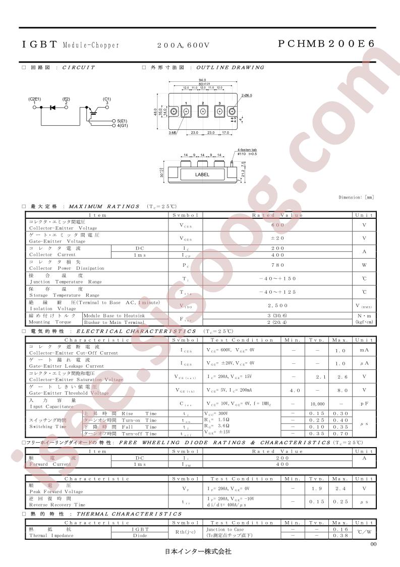 PCHMB200E6