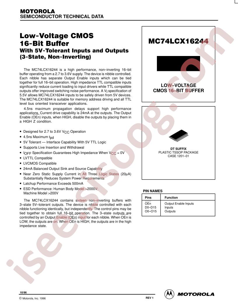MC74LCX16244