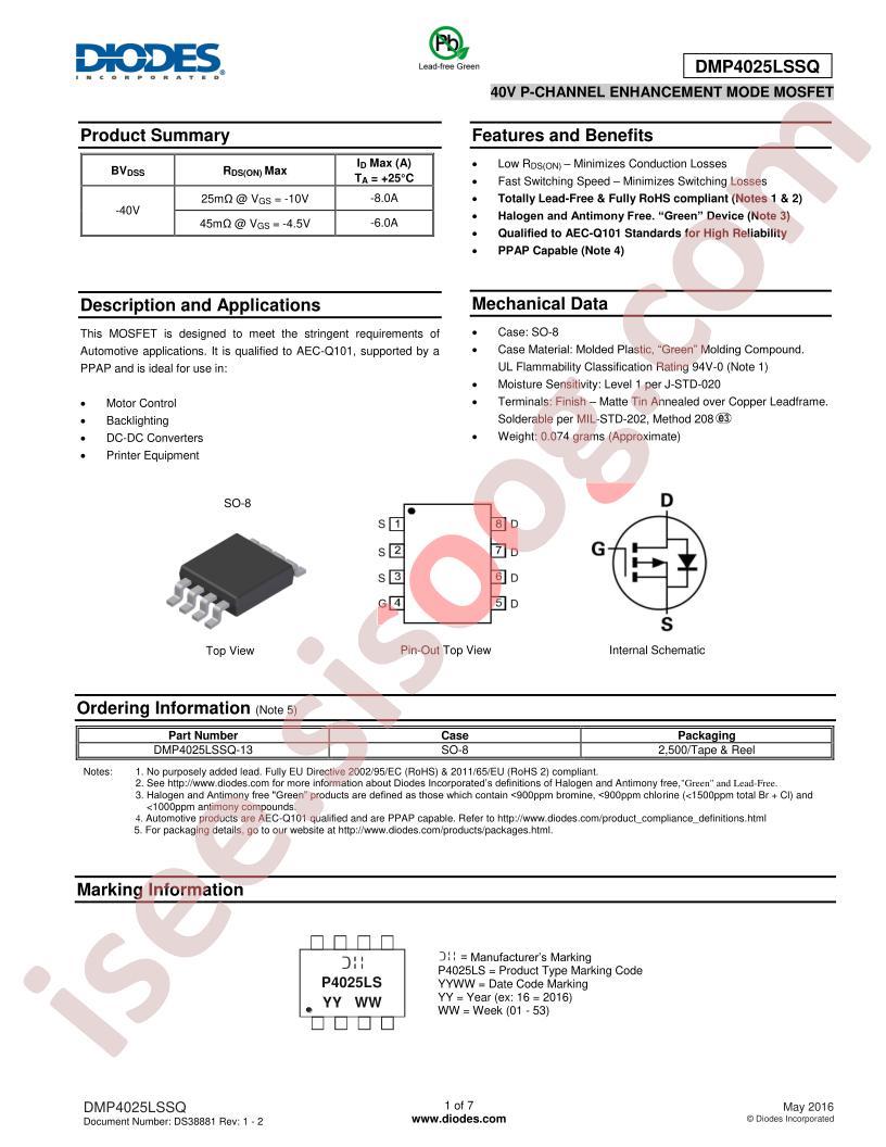 DMP4025LSSQ