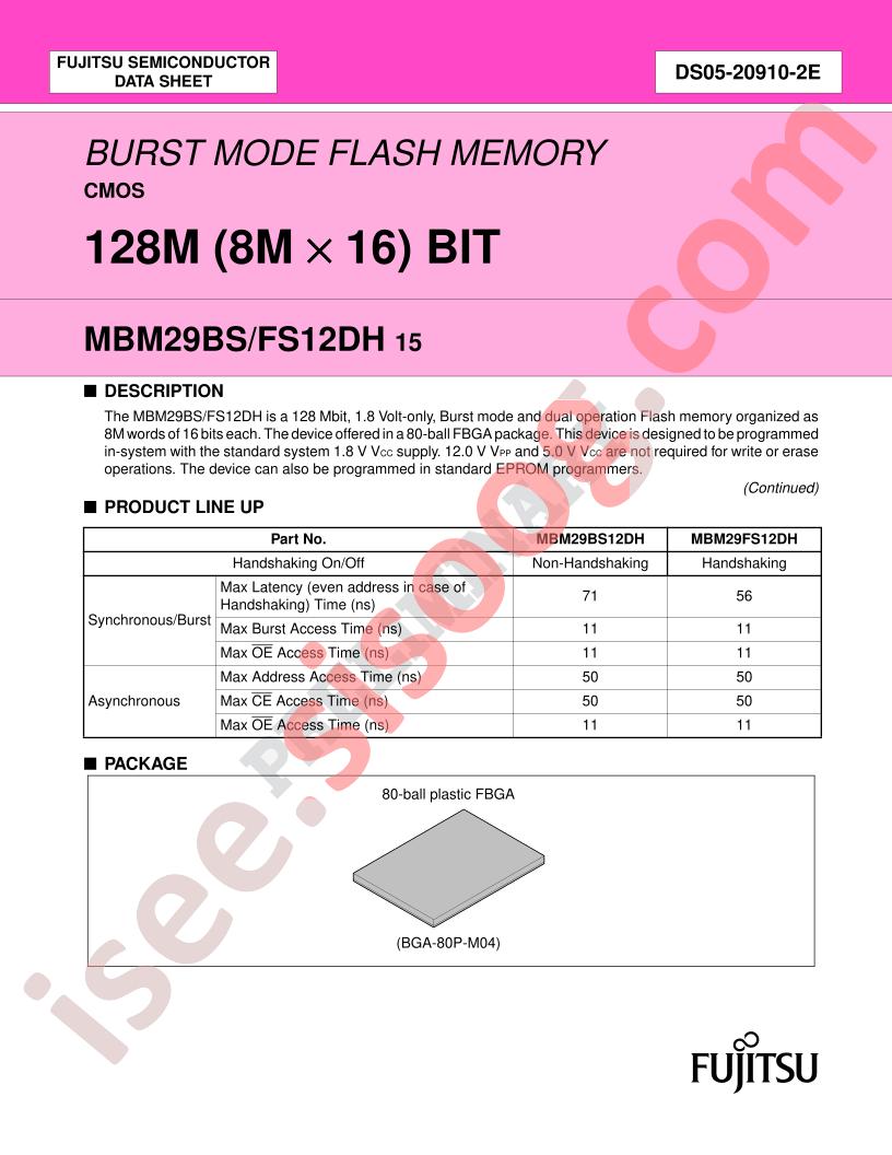 MBM29BS12DH15