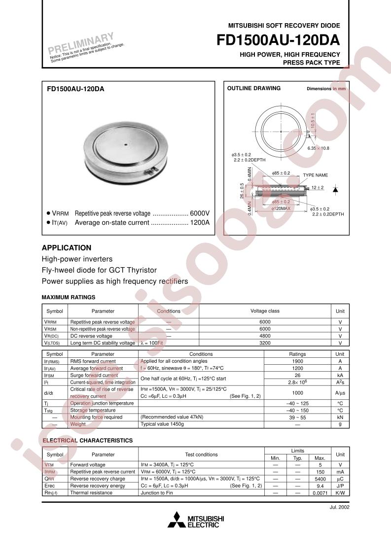 FD1500AU-120DA