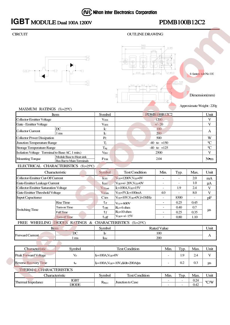 PDMB100B12C2