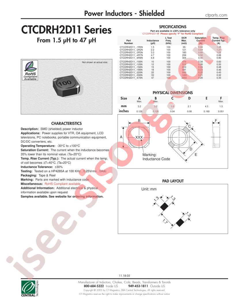 CTCDRH2D11-100N