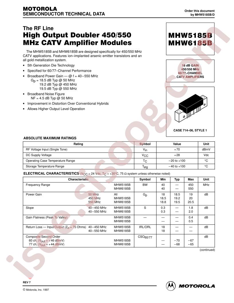 MHW6185B