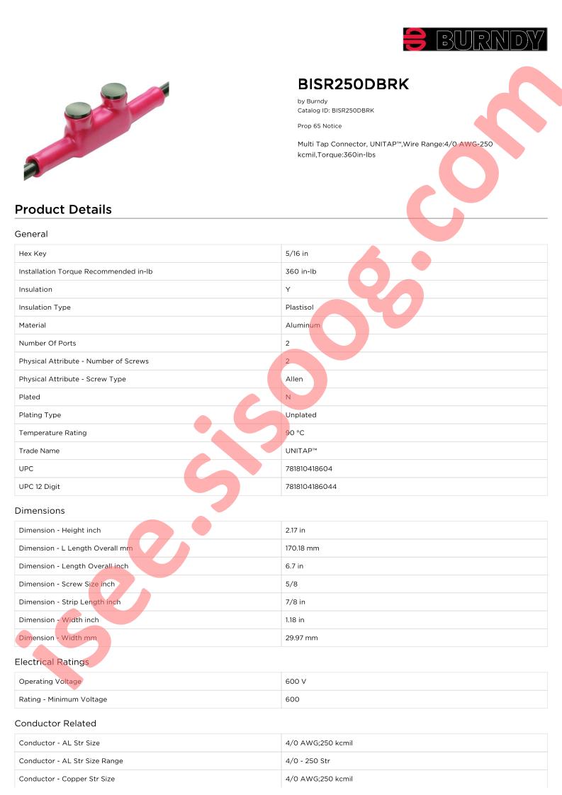 BISR250DBRK