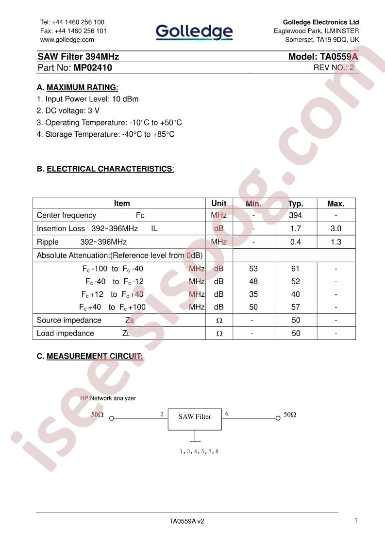 TA0559A