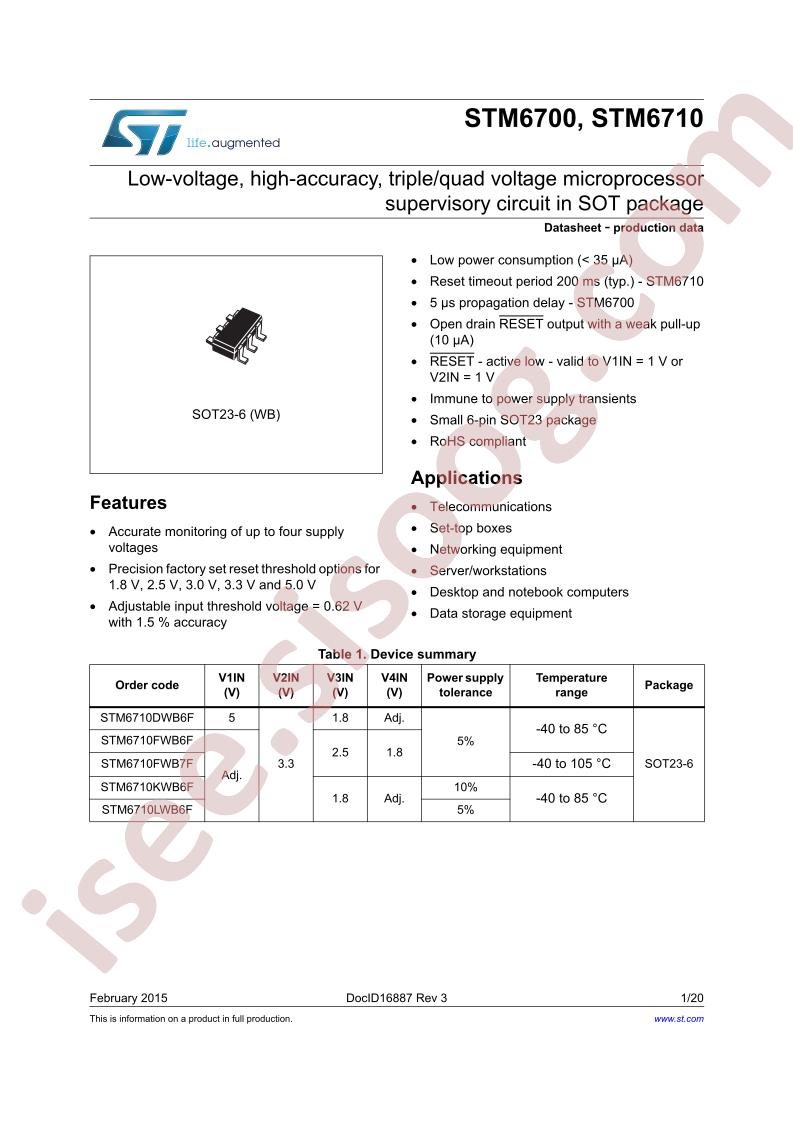 STM6710DWB6F