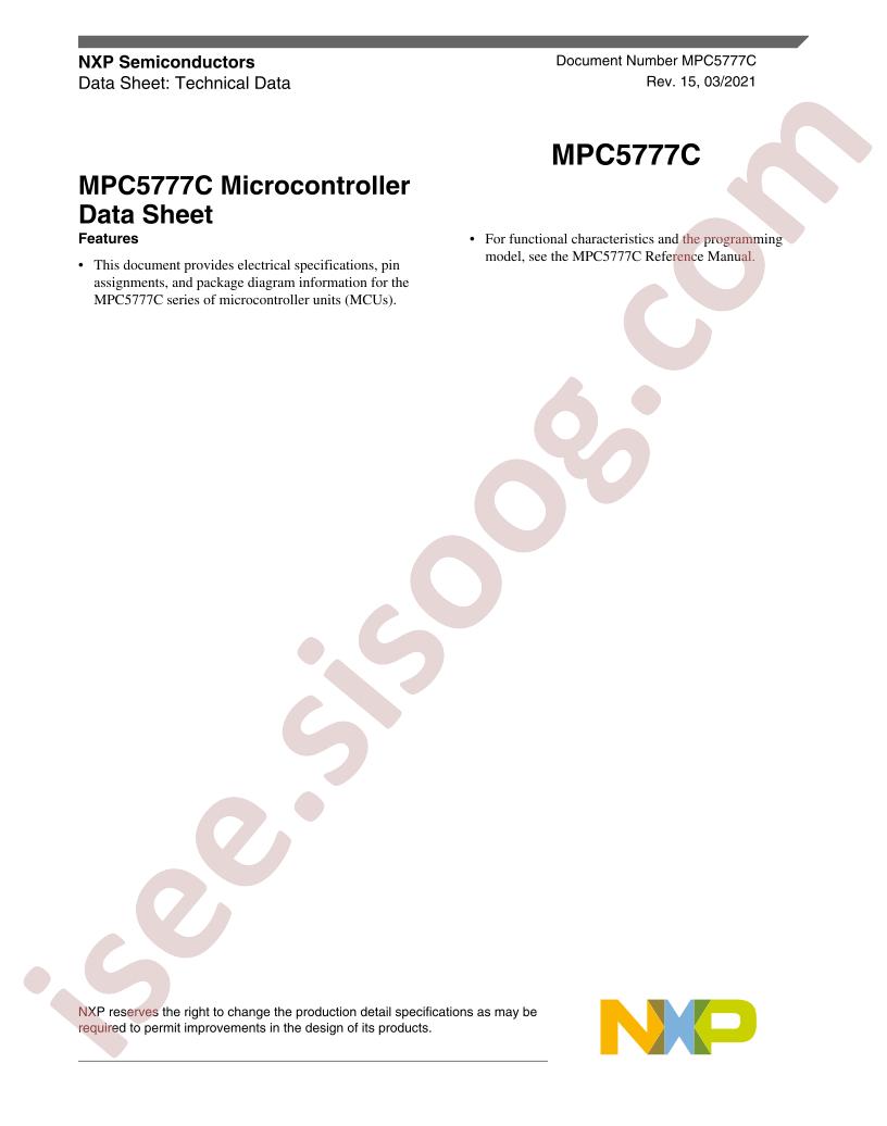 MPC5777CCK3MME3R