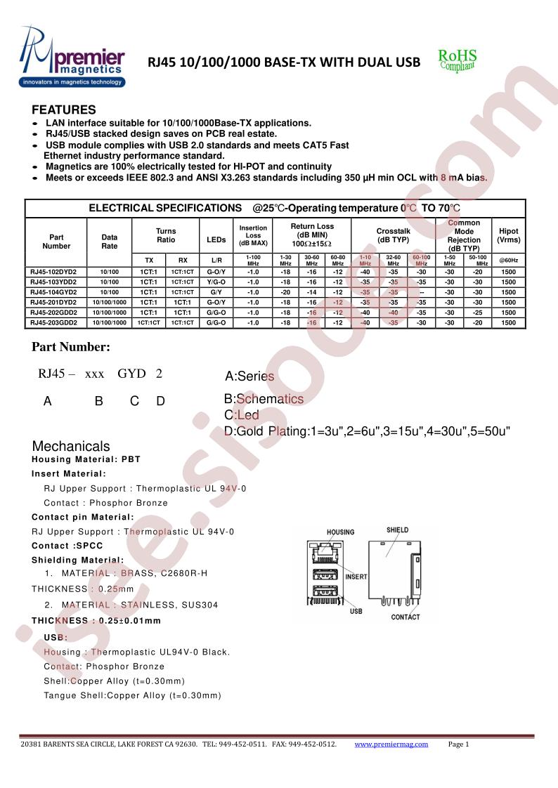 RJ45-103YDD2