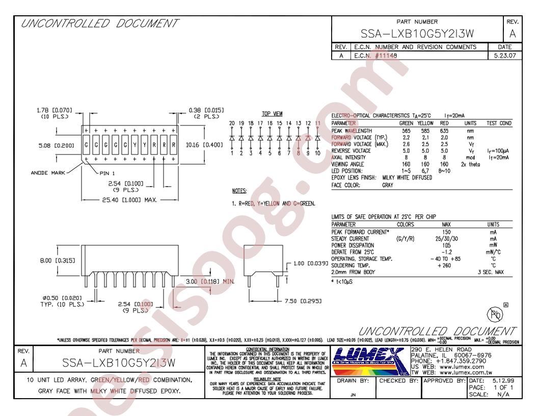 SSA-LXB10G5Y2I3W