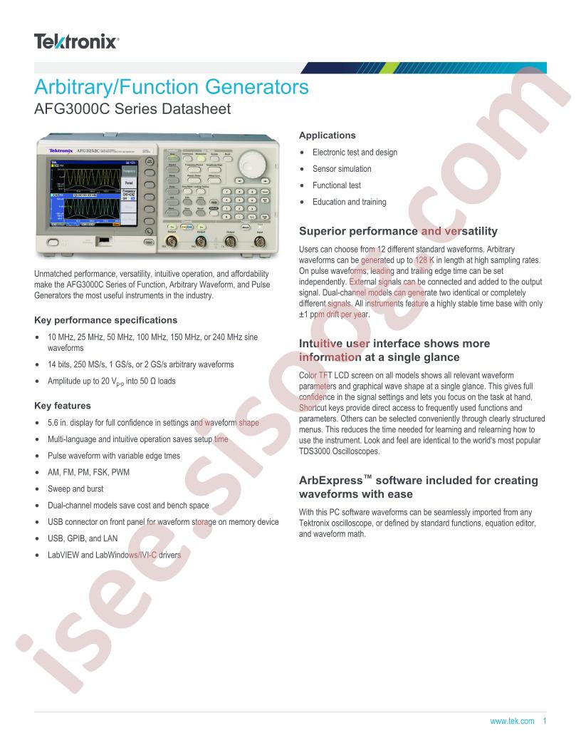 AFG3101C