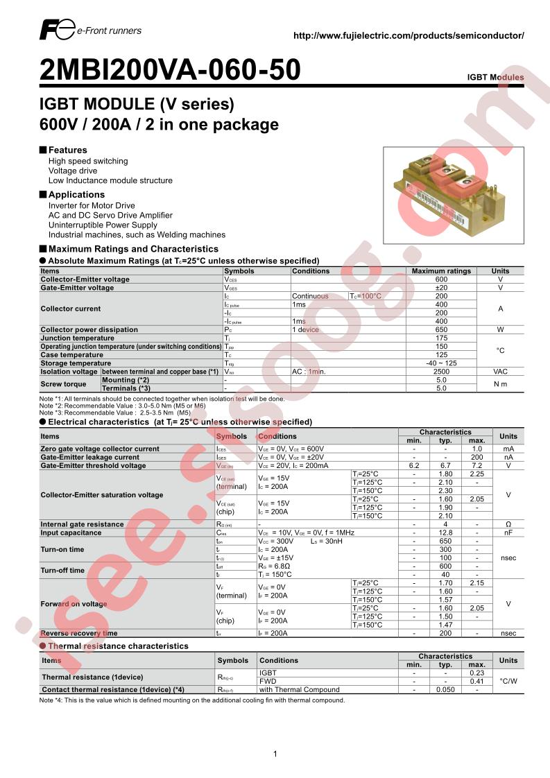 2MBI200VA-060-50