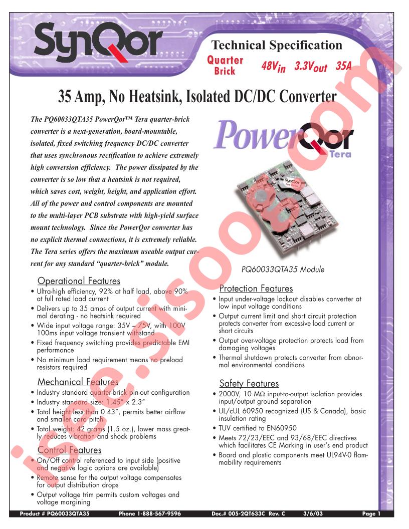 PQ60033QTA35NRS