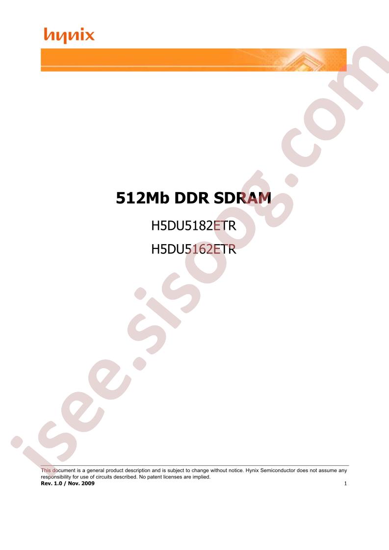 H5DU5182ETR-FAC