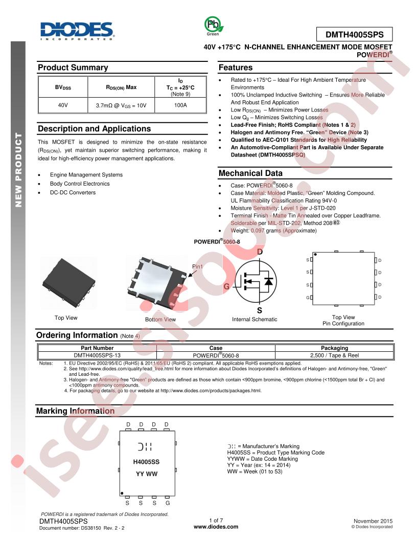 DMTH4005SPS