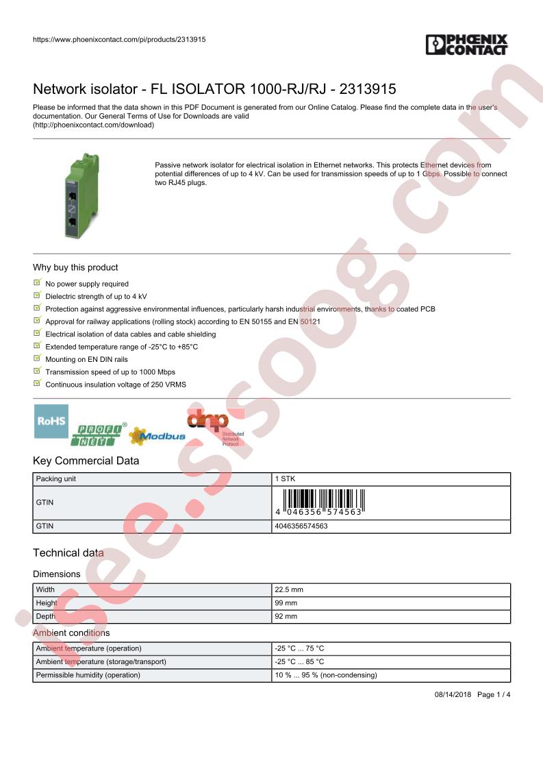 FL-ISOLATOR-1000-RJ