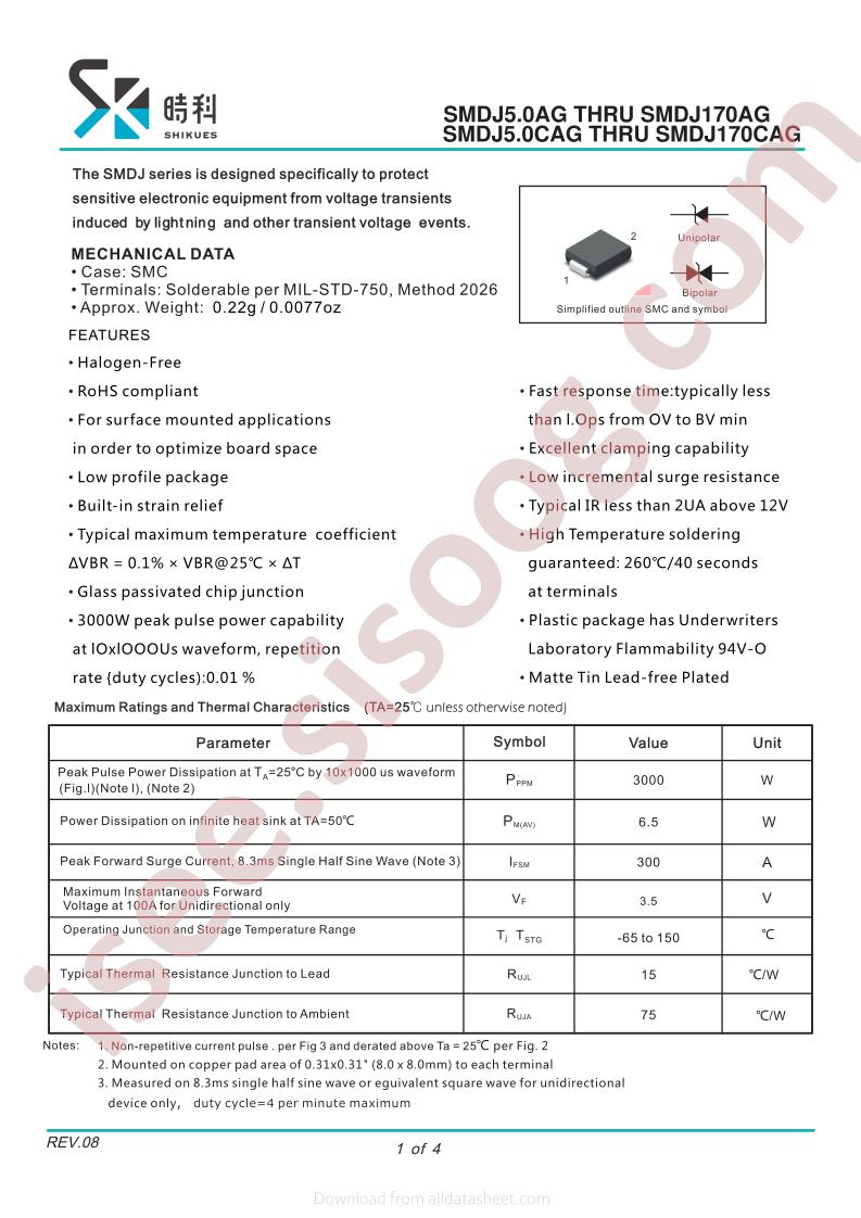 SMDJ48AG