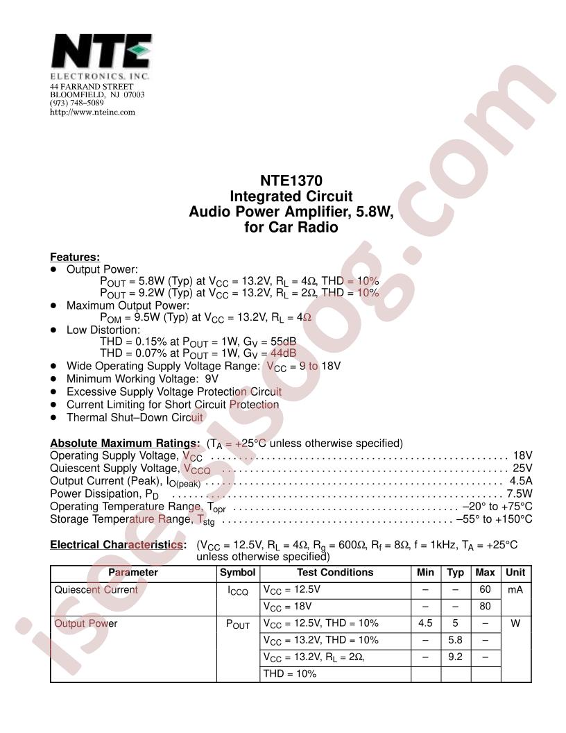 NTE1370