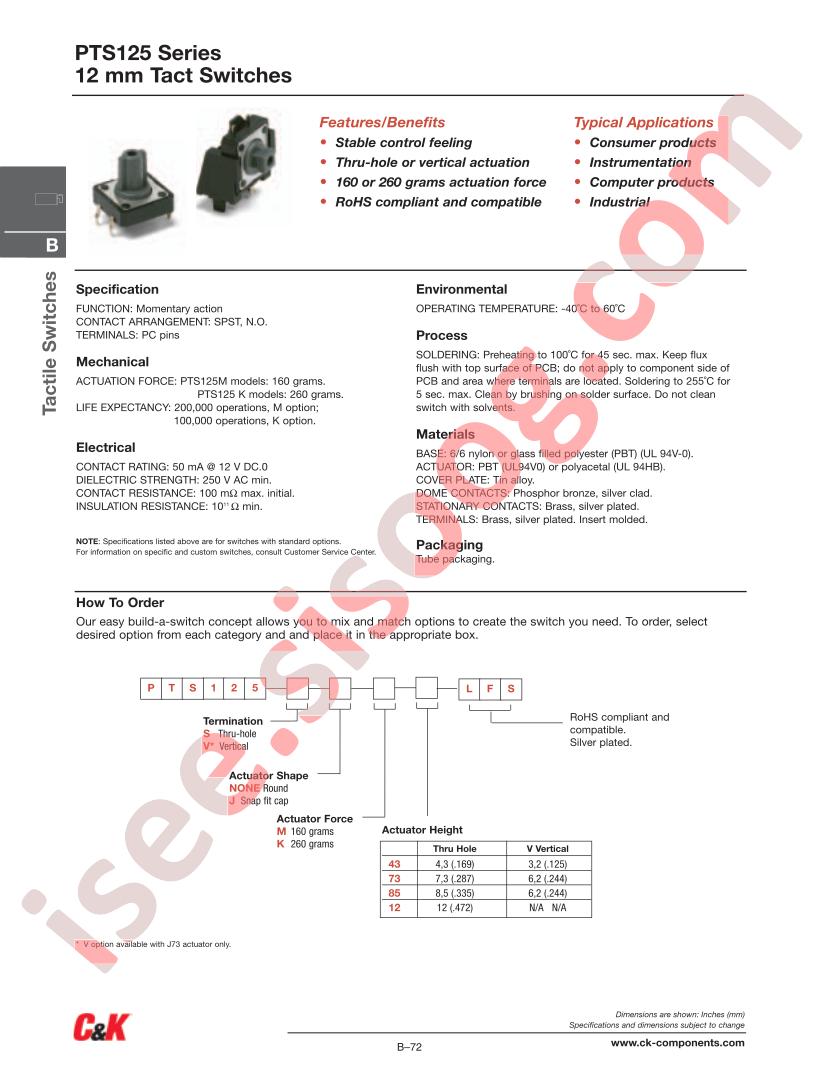PTS125JMLFS