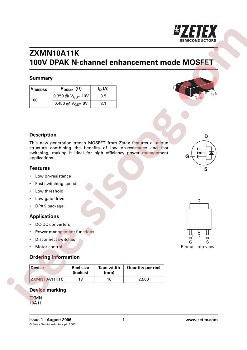 ZXMN10A11KTC