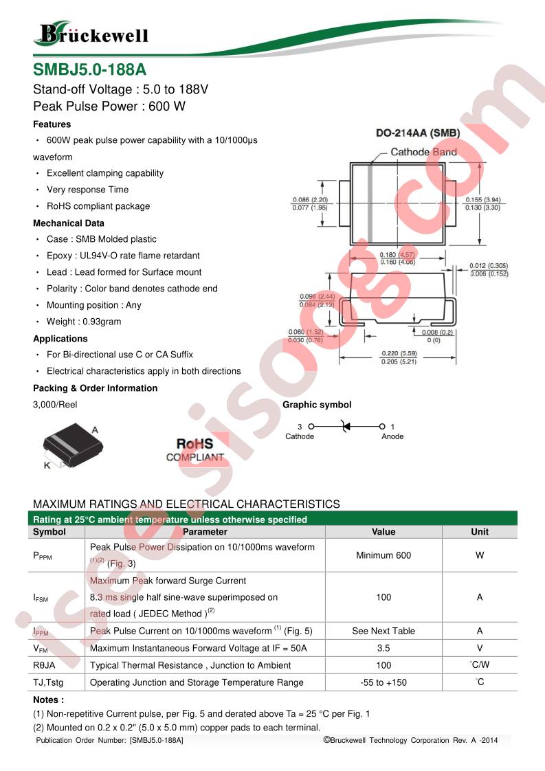 SMBJ5.0-188A