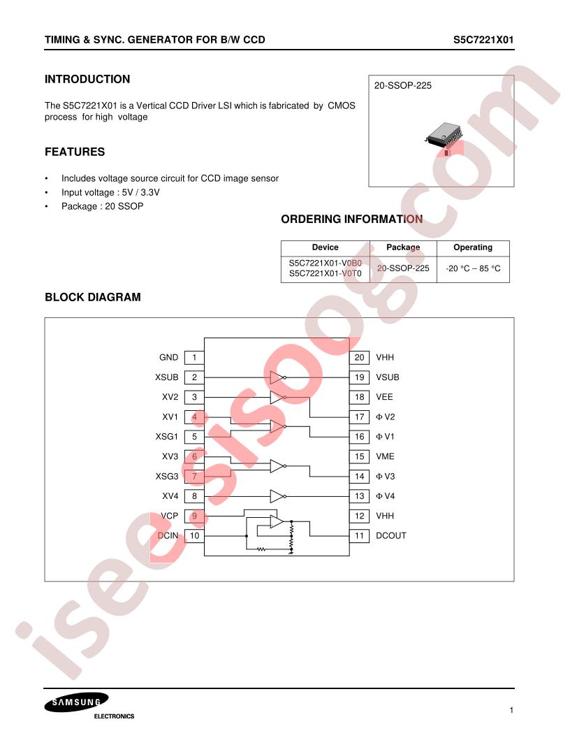 S5C7221X01-V0B0