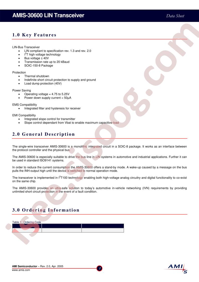 AMIS30600AGA