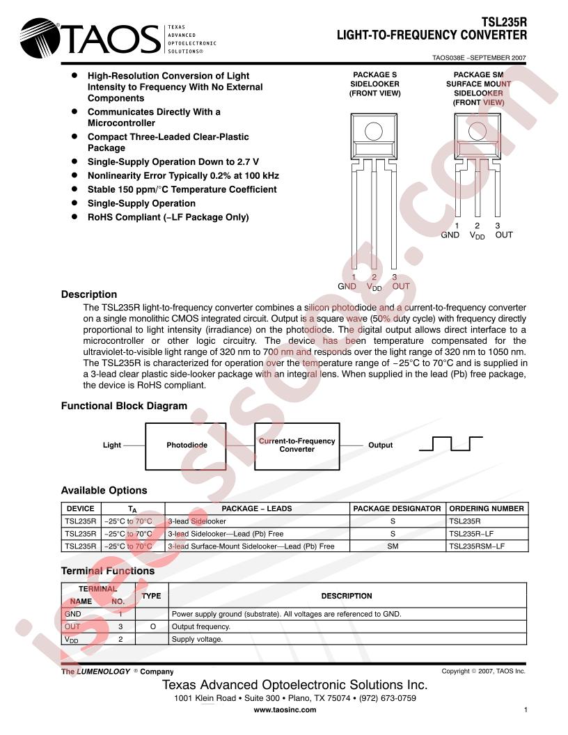 TSL235R-LF