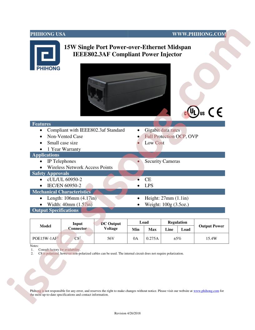 POE15W-1AF