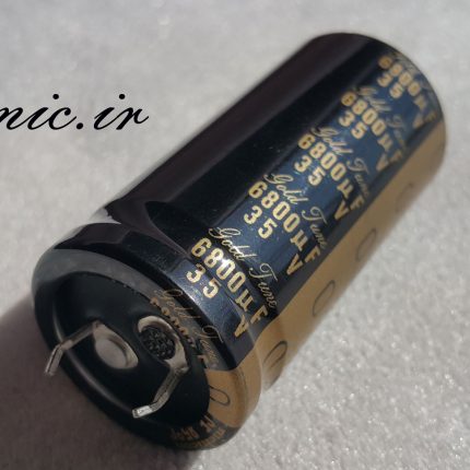 خازن های گرید صوتی 6800 میکرو فاراد 35 ولت NICHICON سری KG Gold Tune