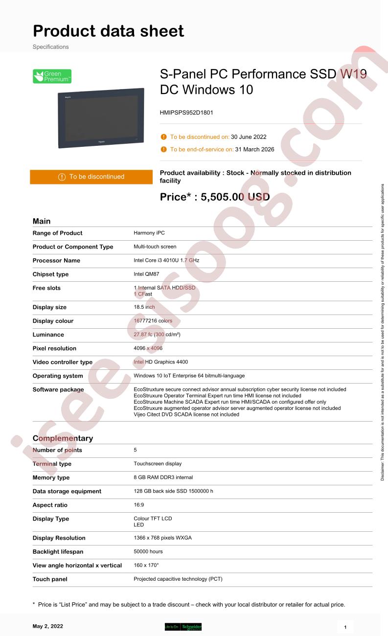 HMIPSPS952D1801