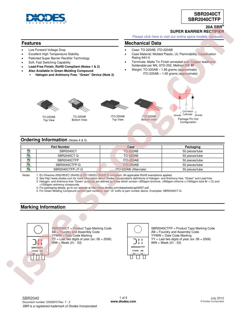 SBR2040CT-G