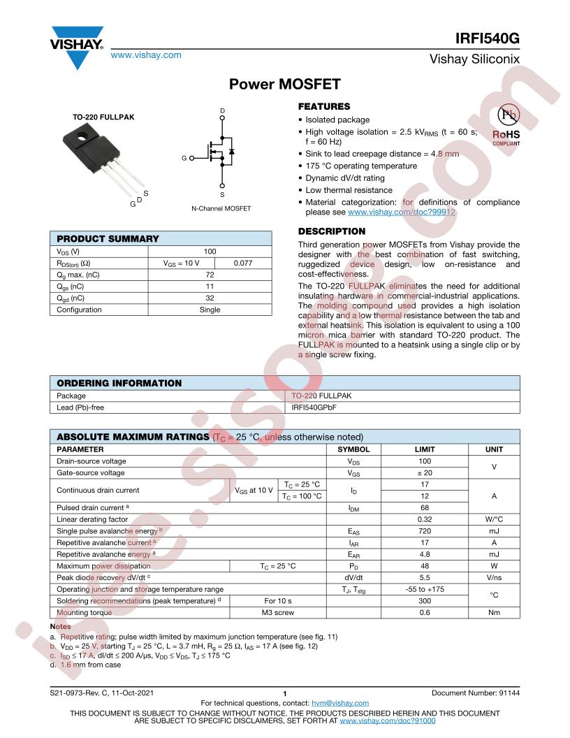 IRFI540G